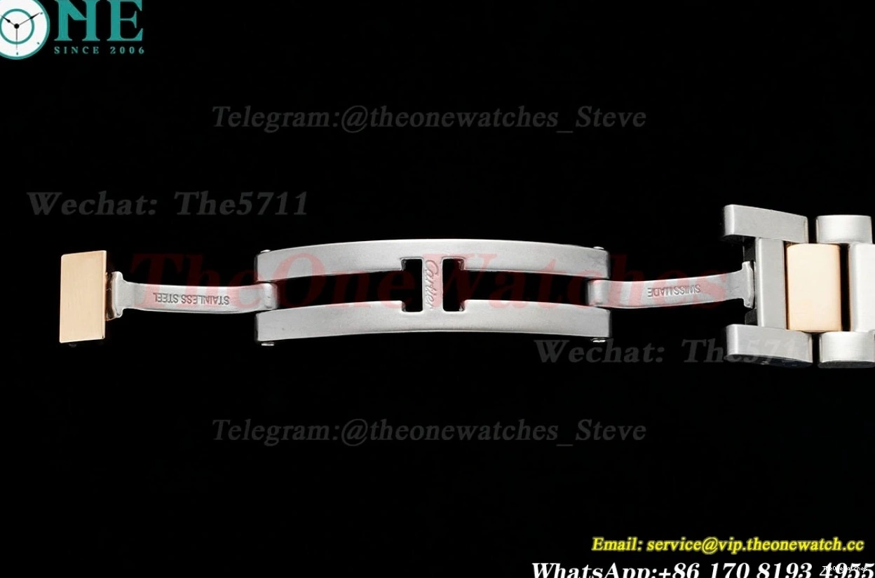 RG De Dial SS White Cartier Quartz Pasha AF 30mm Ladies 0109